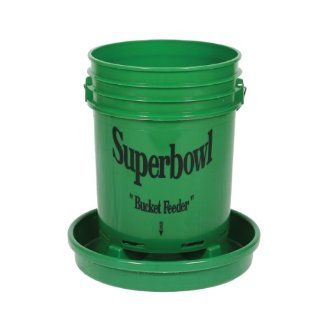 Superbowl Poultry Feeder Bucket and Feed Tray   SPFSBPF   