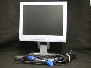 HP Pavilon F1503 LCD Flat Screen Monitor 15 Silver Tested with All