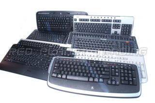  Genuine Dell Logitech Acer HP Black/ Silver English Wireless Keyboards