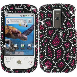 Rhinestone Bling Faceplate Hard Skin Case Cover HTC My Touch 3G G2