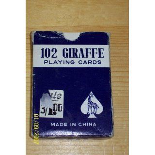 Vintage 102 Giraffe Playing Cards 