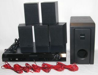 Dynex DX HTIB 200W Surround Sound Home Audio DVD Theater Speaker Sub