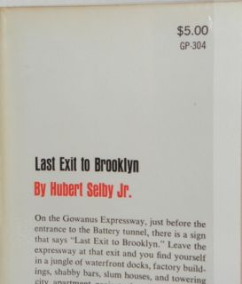 Hubert Selby Last Exit to Brooklyn 1st 1st Signed