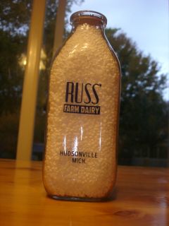  Bottle Russ Russ Farm Dairy Hudsonville Michigan Ottawa County