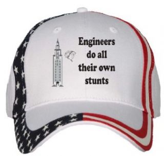 Engineers do all their own stunts USA Flag Hat / Baseball