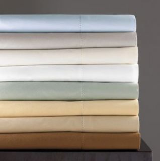 Hudson Park 600 TC Egyptian Cotton King Fitted Sheet Pale Bronze New