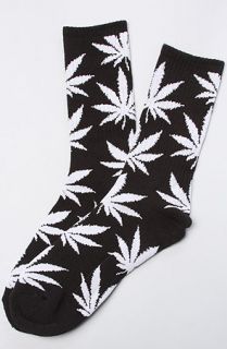 Karmaloop HUF The Plantlife Socks Black White