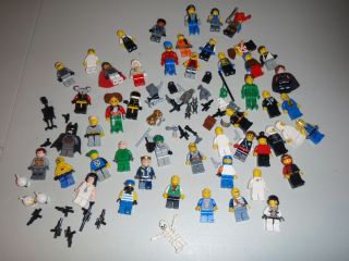 Huge Lego Pirates Star Wars Castle City Batman Minifig Lot of 50