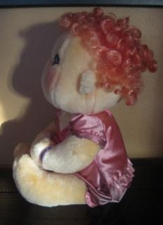Vintage Hugga Bunch Doll Huggins Plush Pink Hair Outfit Kenner