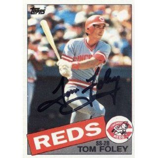  Reds Autographed / Signed 1985 Topps #107 Card 