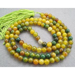 Tibetan Buddhist 108 Agate Beads Prayer Mala Necklace