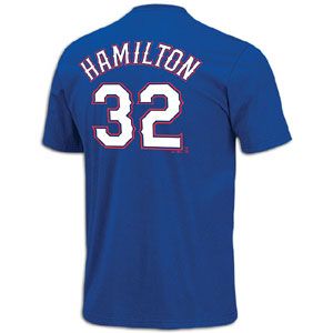 Majestic MLB Name and Number T Shirt   Mens   Josh Hamilton   Rangers