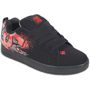 DC Shoes Court Graffik   Mens   Skate   Shoes   Black/Rich Red