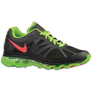 Nike Air Max + 2012   Womens   Running   Shoes   Black/Electric Green