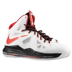 Nike Lebron X   Mens   Basketball   Shoes   White/Black/University