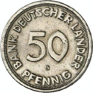 1950 GERMAN 50 PFENNING KM 109.1 