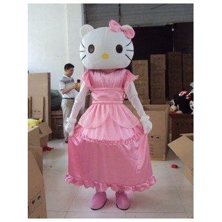 New Cartoon Pink Cat Adult Size Cartoon Mascot Costume