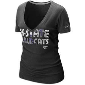 Nike College Tie Dye Logo V Neck T Shirt   Womens   Basketball   Fan