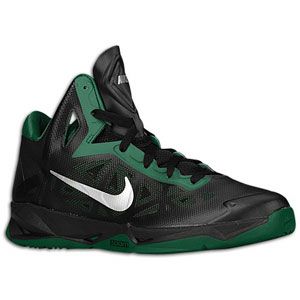 Nike Zoom Hyperchaos   Mens   Basketball   Shoes   Black/Gorge Green