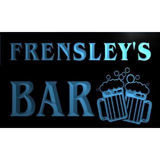 w069268 b FRENSLEY Name Home Bar Pub Beer Mugs Cheers Neon