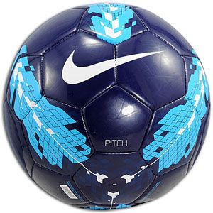 Nike Pitch Soccer Ball   Soccer   Sport Equipment   Dark Obsidian/Cyan
