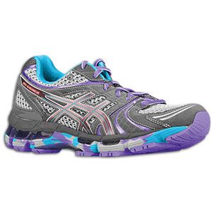 ASICS® Gel   Kayano 18   Womens   Running   Shoes   Titanium/Violet