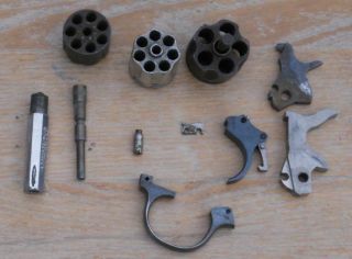 Small Lot of Iver Johnson HR Merwin Hulbert Revolver Parts