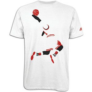 adidas D Rose Block T Shirt   Mens   Basketball   Clothing   White