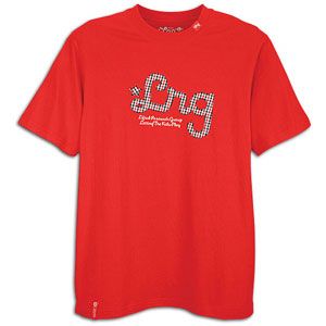 LRG Plaid Play S/S Knit   Mens   Casual   Clothing   Red