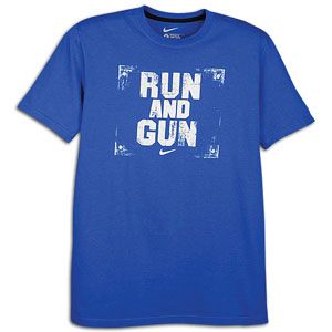 Nike Run and Gun T Shirt   Mens   Basketball   Clothing   Game Royal