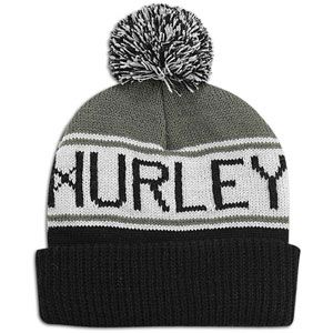 Hurley Alley Pom Beanie   Mens   Casual   Clothing   Black