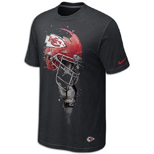 Nike NFL Tri Blend Helmet T Shirt   Mens   Kansas City Chiefs   Black
