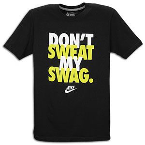 Nike Graphic T Shirt   Mens   Casual   Clothing   Black/White/Volt