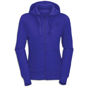 The North Face Logo Stretch Full Zip Hoodie   Womens   Vibrant Blue