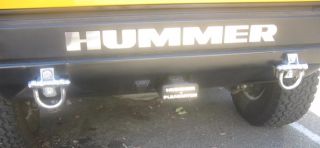 Hummer H2 Chrome Rear Tow Hooks Base Loop Stainless