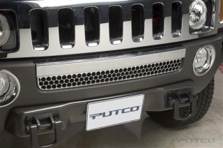 402313 Putco Chrome Bumper Vent Strip Hummer H3 / H3T 2006 2010