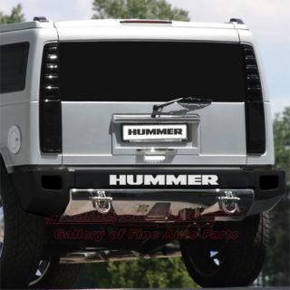 Hummer H2 Rear Bumper White Letters Insert New Licensed Product Free