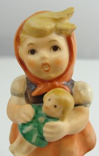 Goebel Hummel Figurine 239/B Girl With Doll 3.5” TMK 6 Missing Bee