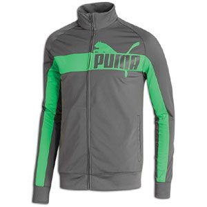 PUMA Tricot Jacket   Mens   Casual   Clothing   Grey/Green