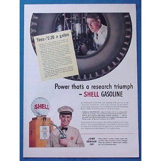  1940s Shell Gasoline Research Gas Pump Print Ad (121)