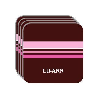 Personal Name Gift   LU ANN Set of 4 Mini Mousepad