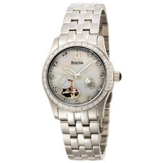 Bulova Womens 96R122 Diamond Accented Automatic Watch Watches