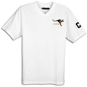 Coogi Kangaroo V Neck S/S T Shirt   Mens   Casual   Clothing   White