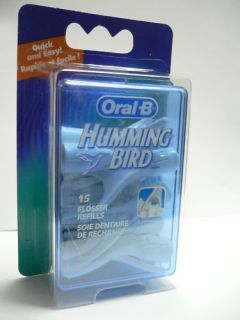Brand New with sealed Oral B Hummingbird Flosser Refills Humming Bird