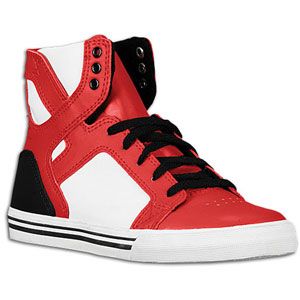 Supra Skytop   Boys Grade School   Skate   Shoes   Red/White