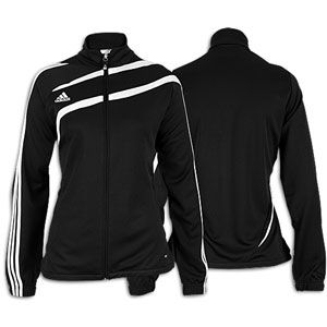 adidas Tiro II Full Zip L/S Training Jacket   Womens   Black/Black