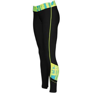 Under Armour Print Blocked Coldgear Fitted Tight   Womens   Training