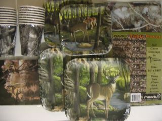 Hunting Camping Camo Birthday Party Supplies Deluxe Kit w