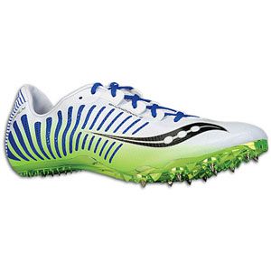 Saucony Showdown 2   Mens   Track & Field   Shoes   White/Green/Blue