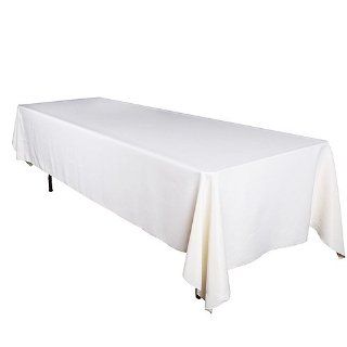 60 x 126 Rectangle Tablecloths 60 inch x 126 inch, Ivory